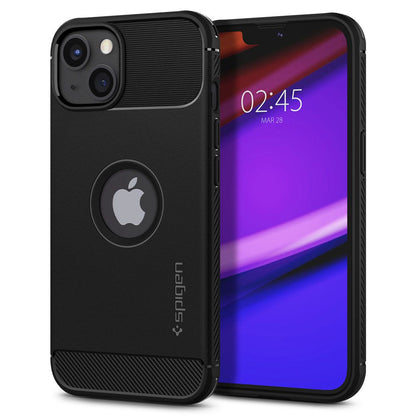 Case for Apple iPhone 13, Spigen, Rugged Armor, Black ACS03518