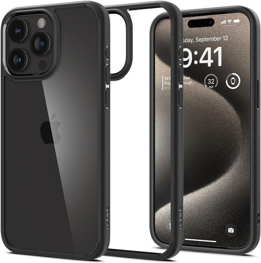 Case for Apple iPhone 15 Pro Max, Spigen, Ultra Hybrid, Black ACS06570 