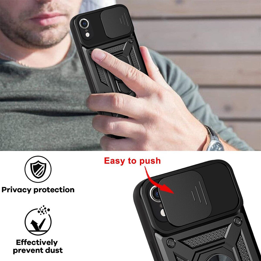 Case for Apple iPhone XR, Techsuit, CamShield, Black