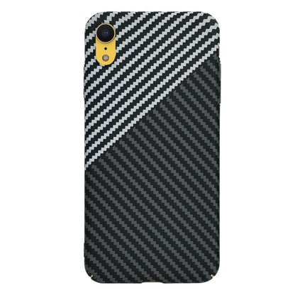 Case for Apple iPhone XR, Techsuit, Carbonite FiberShell, Black Gray