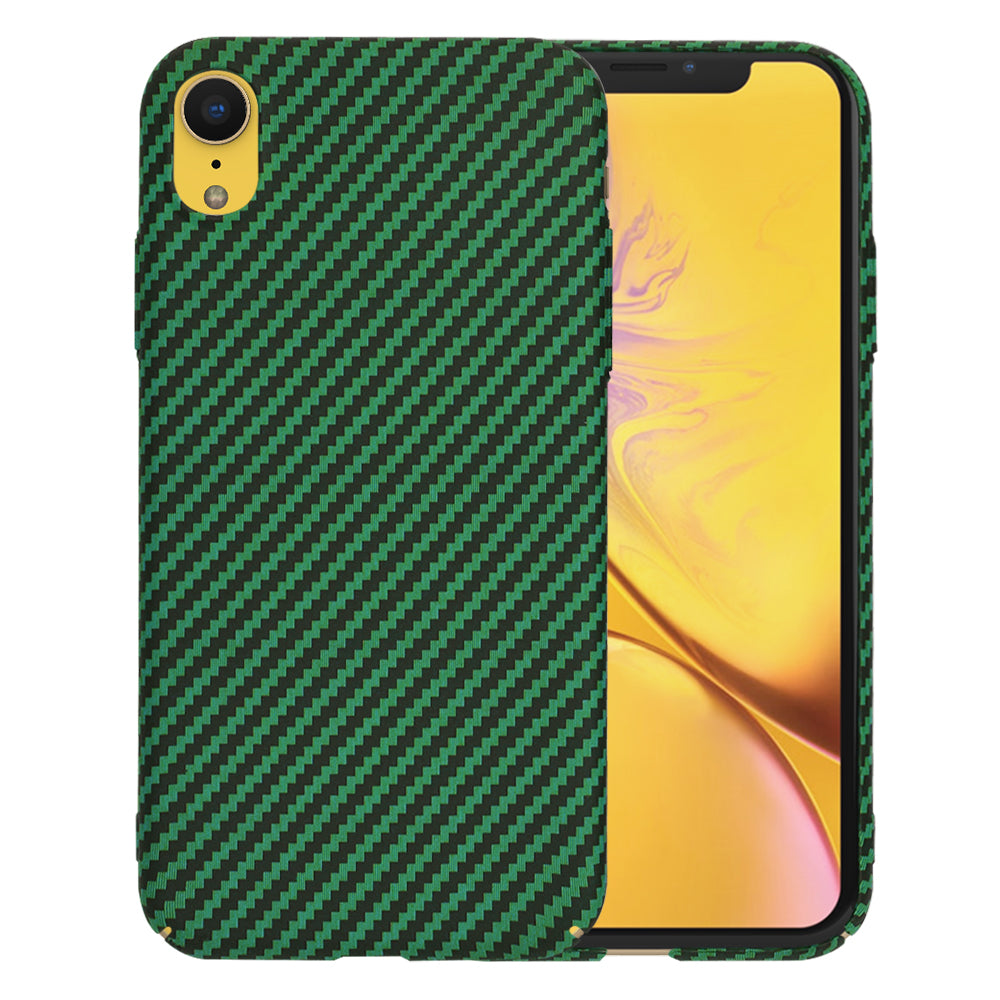Case for Apple iPhone XR, Techsuit, Carbonite FiberShell, Green