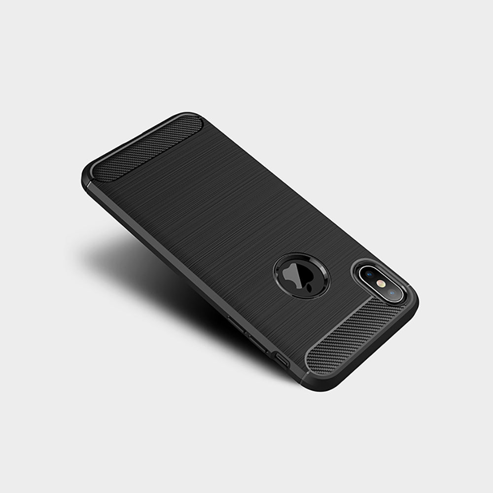 Case for Apple iPhone XS Max, Techsuit, Carbon, Black