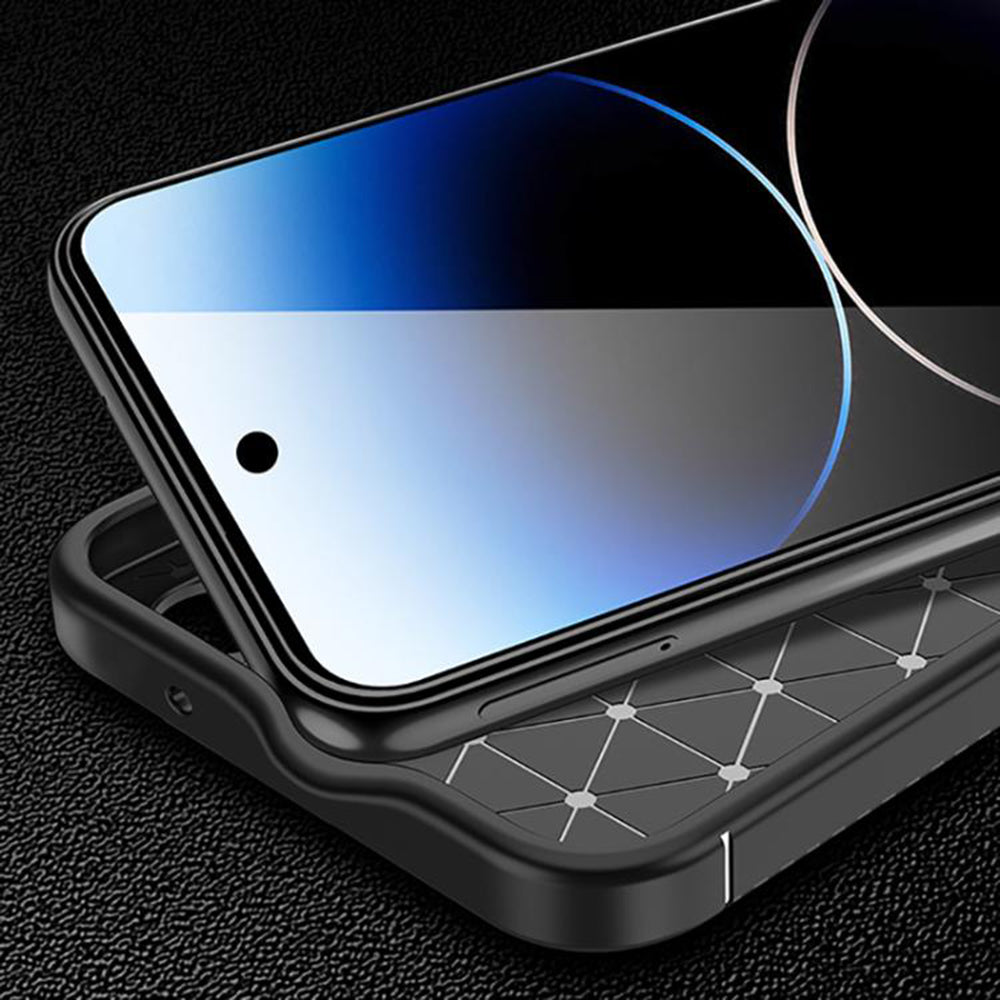 Case for Google Pixel 10 Pro XL, Techsuit, CarbonFiber, Black