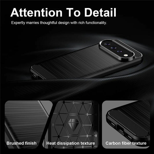 Case for Google Pixel 11 Pro / 11, Techsuit, Carbon, Black