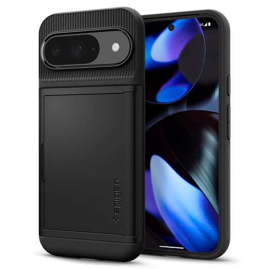 Case for Google Pixel 9/9 Pro, Spigen, Slim Armor CS, Black ACS07695 