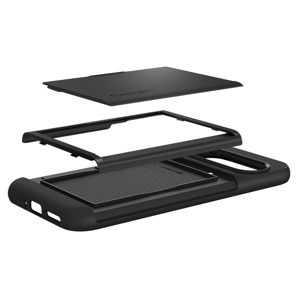 Case for Google Pixel 9 Pro XL, Spigen, Slim Armor CS, Black ACS07729