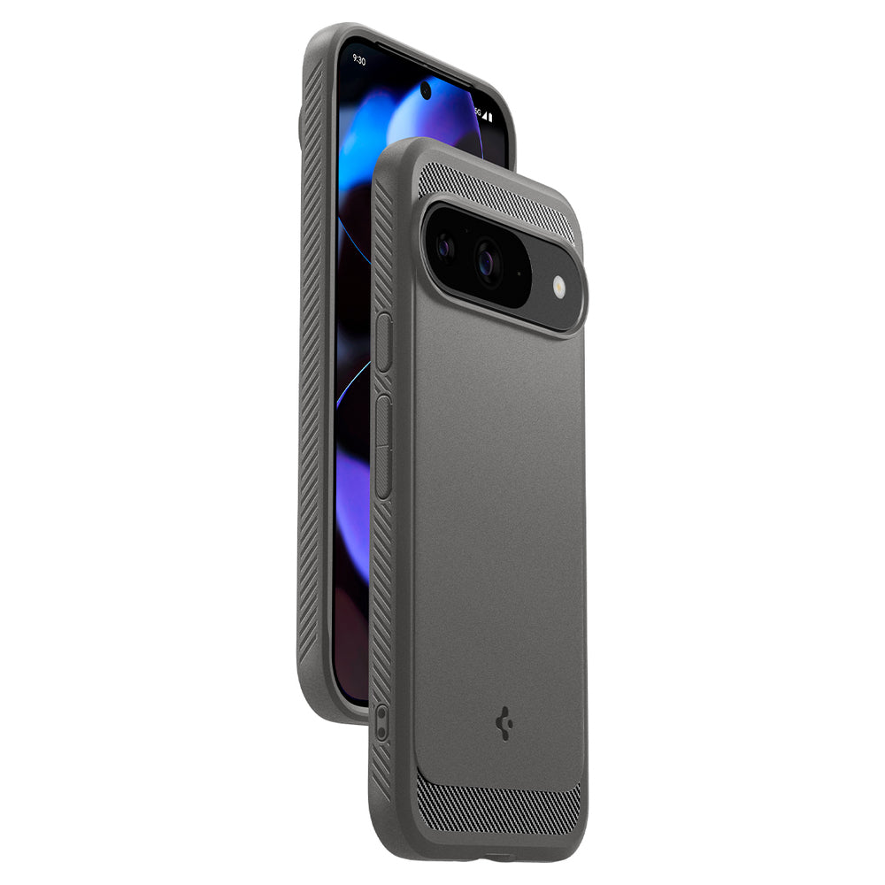 Case for Google Pixel 9 / 9 Pro, Spigen, Rugged Armor, Gray ACS07783