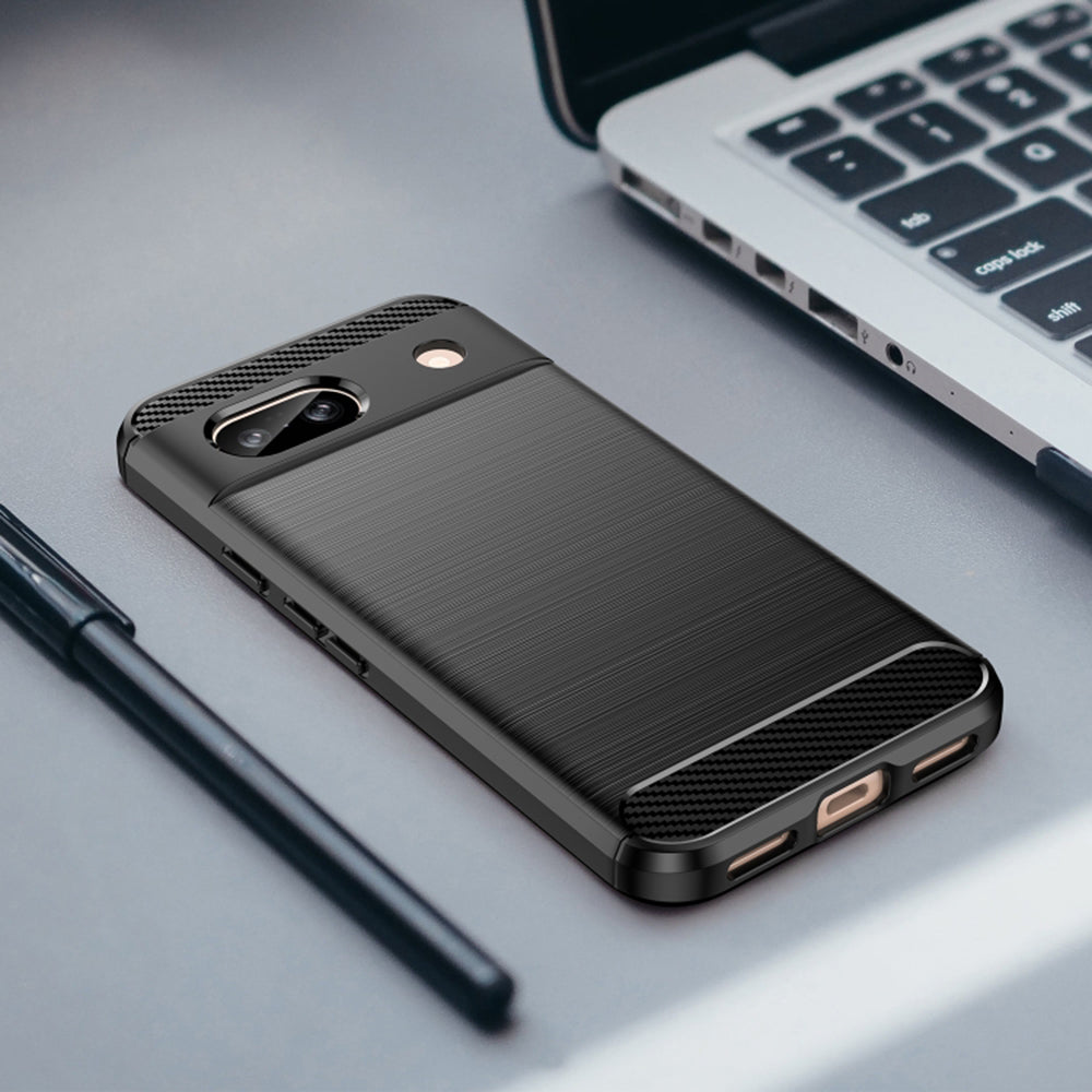 Case for Google Pixel 8a, Techsuit, Carbon, Black