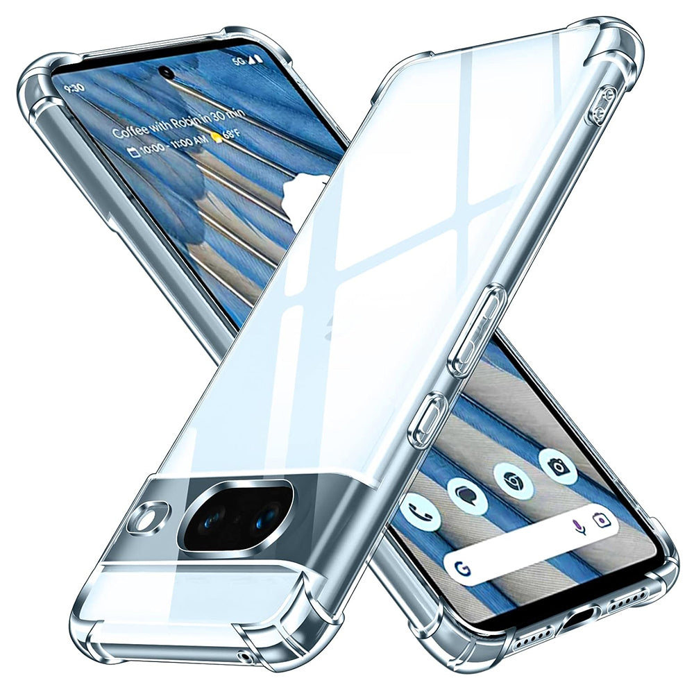 Case for Google Pixel 8a, Techsuit, Shockproof Clear, Transparent