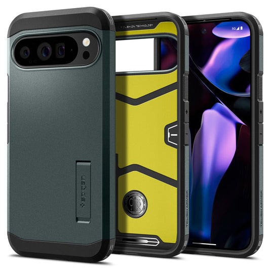 Case for Google Pixel 9 Pro XL, Spigen, Tough Armor, Green
