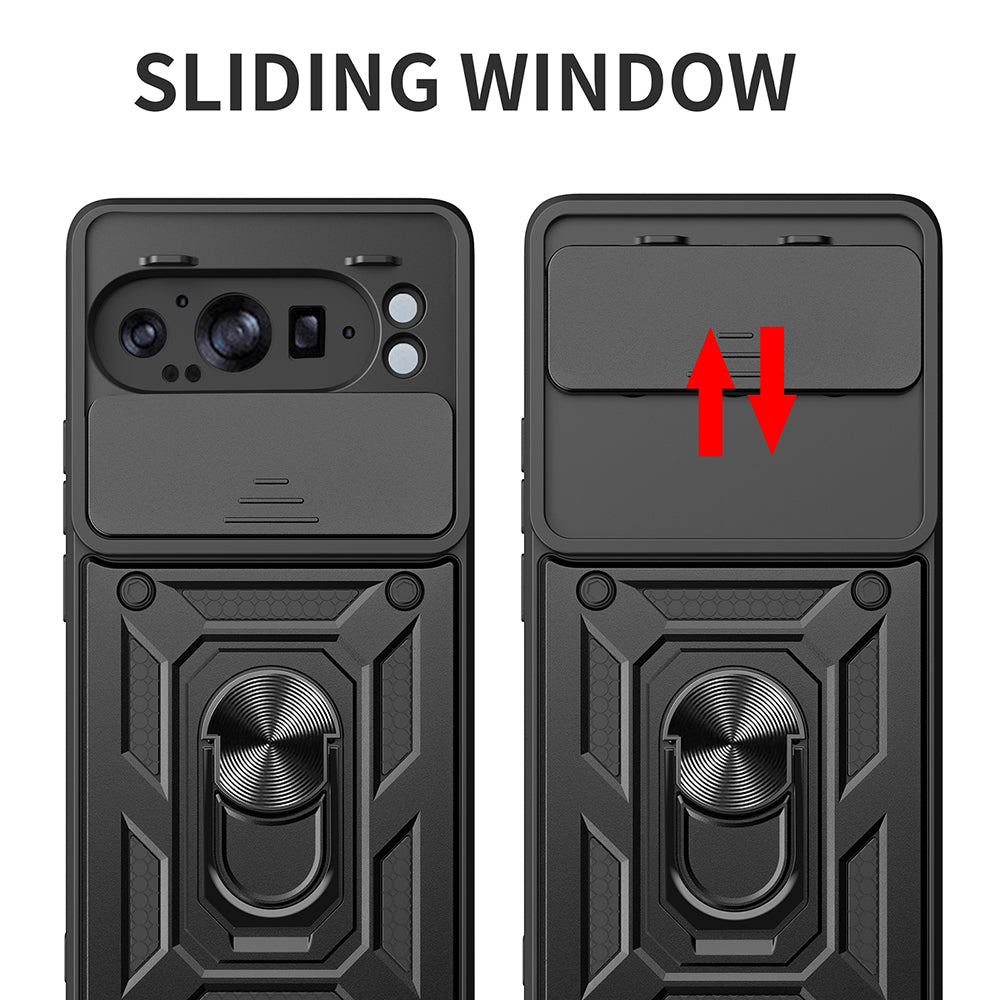 Case for Google Pixel 9 Pro XL, Techsuit, CamShield, Black