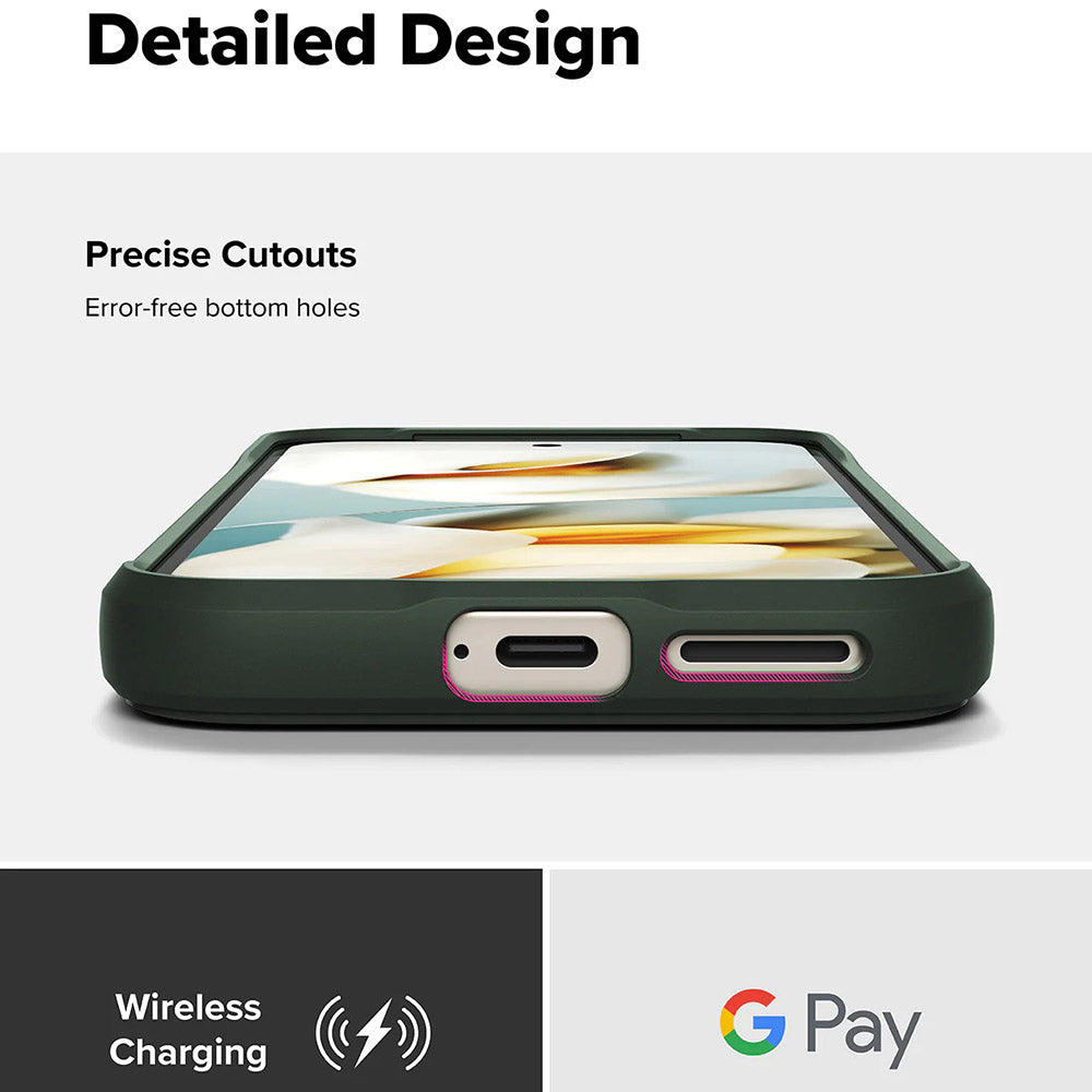 Case for Google Pixel 9a, Ringke, Onyx, Dark Green