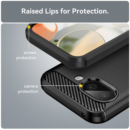 Case for Google Pixel 9a, Techsuit, Carbon, Blue