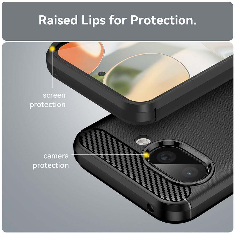 Case for Google Pixel 9a, Techsuit, Carbon, Black