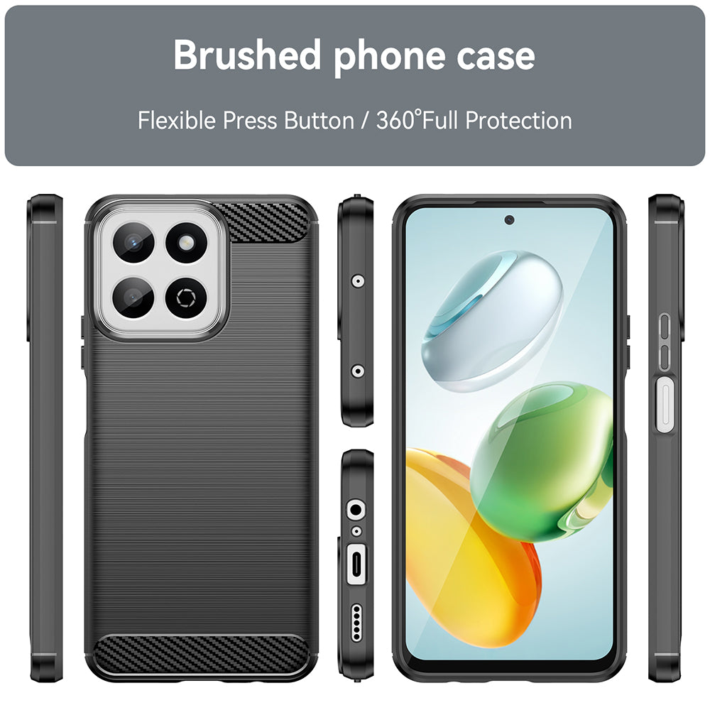 Case for Honor 200 Smart, Techsuit, Carbon, Black