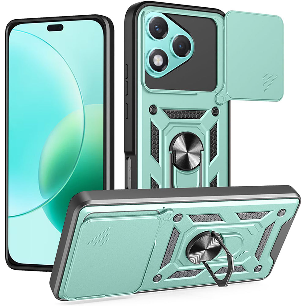 Case for Honor 400 Lite, Techsuit, CamShield, Green