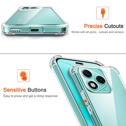 Case for Honor 400 Lite, Techsuit, Shockproof Clear, Transparent