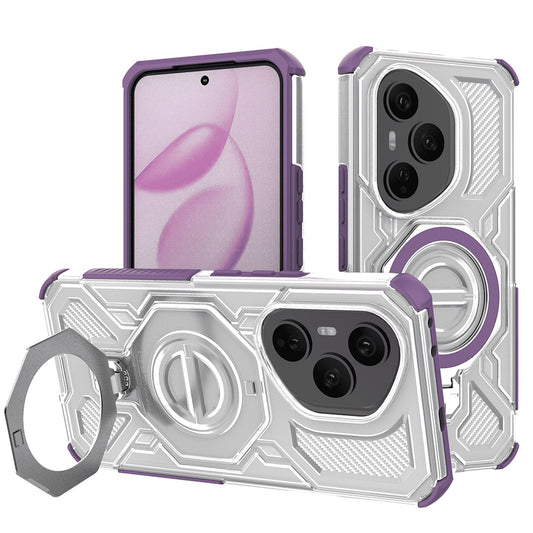 Case for Honor 400 Pro, Techsuit, Carbon Shield Pro, Purple