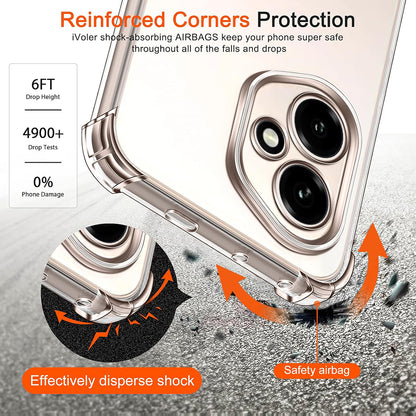 Case for Honor 400, Techsuit, Shockproof Clear, Transparent