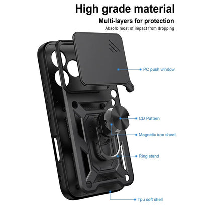 Case for Honor 600 Lite, OEM, CamShield, Black