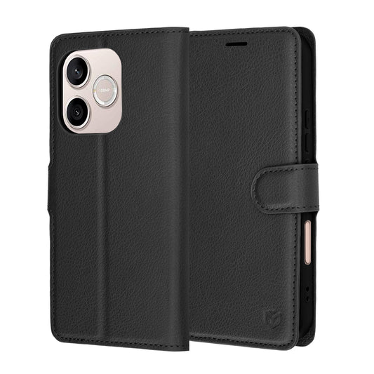Case for Honor 600 Lite, Techsuit, Leather Folio, Black