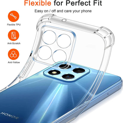 Case for Honor 70 Lite / X6 / X8 5G, Techsuit, Shockproof Clear, Transparent