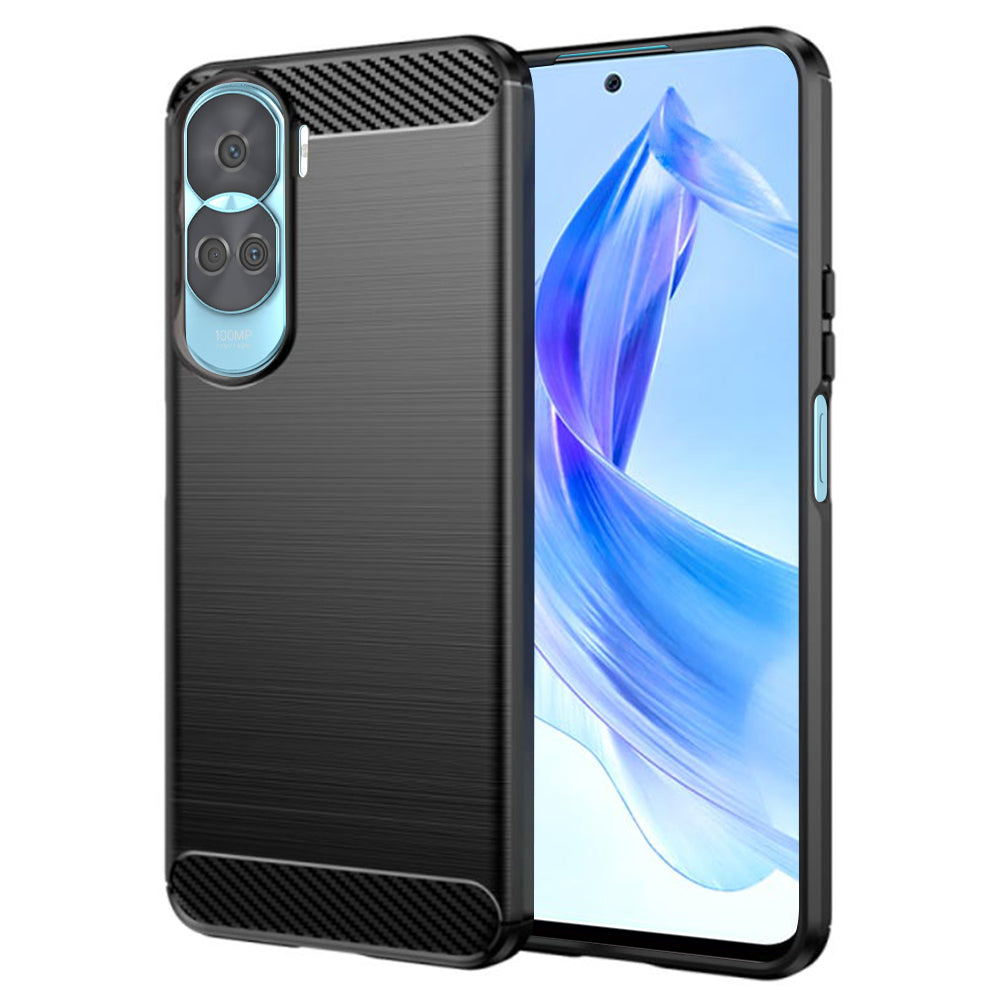 Case for Honor 90 Lite, Techsuit, Carbon, Black