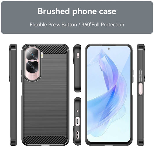 Case for Honor 90 Lite, Techsuit, Carbon, Black