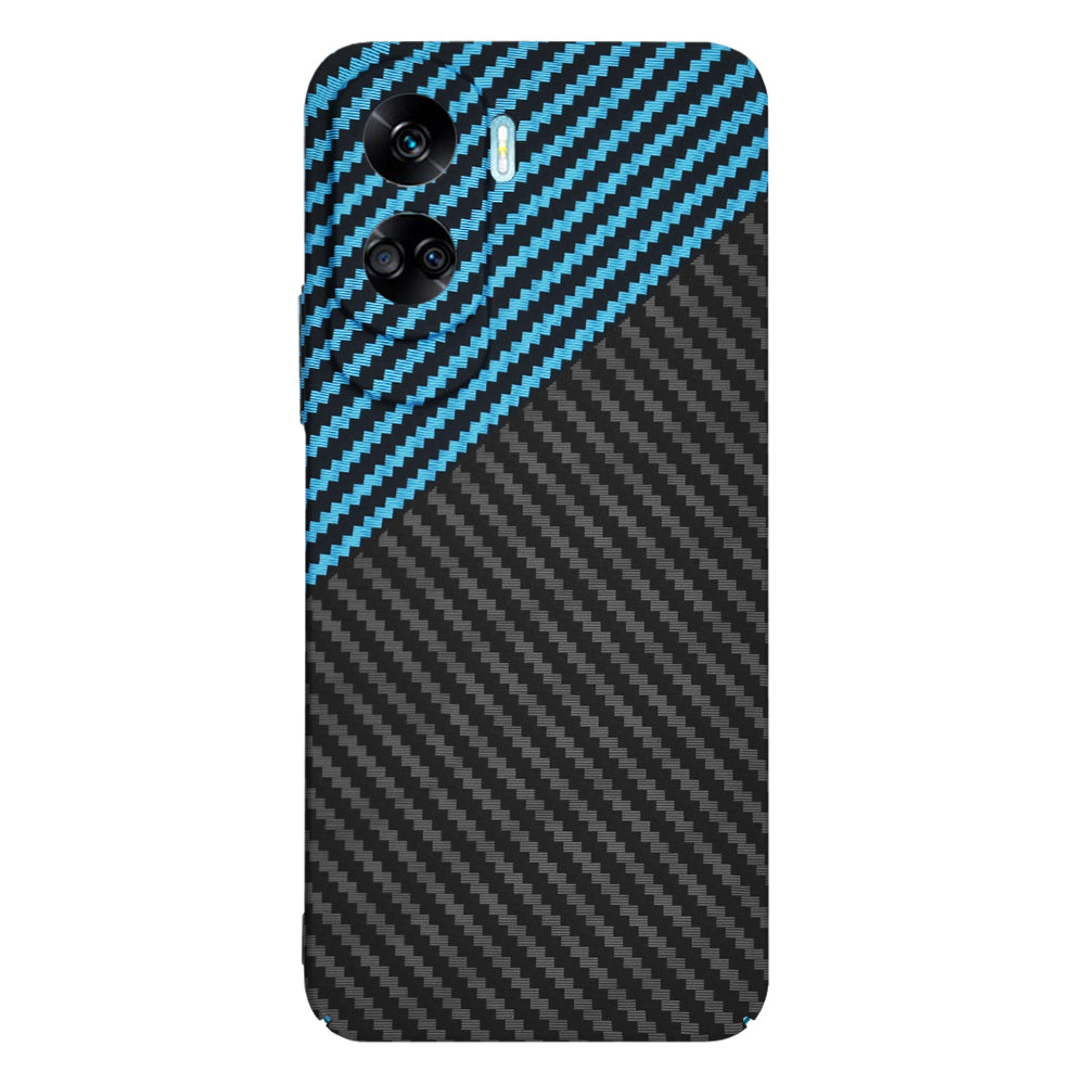 Case for Honor 90 Lite, Techsuit, Carbonite FiberShell, Black Blue