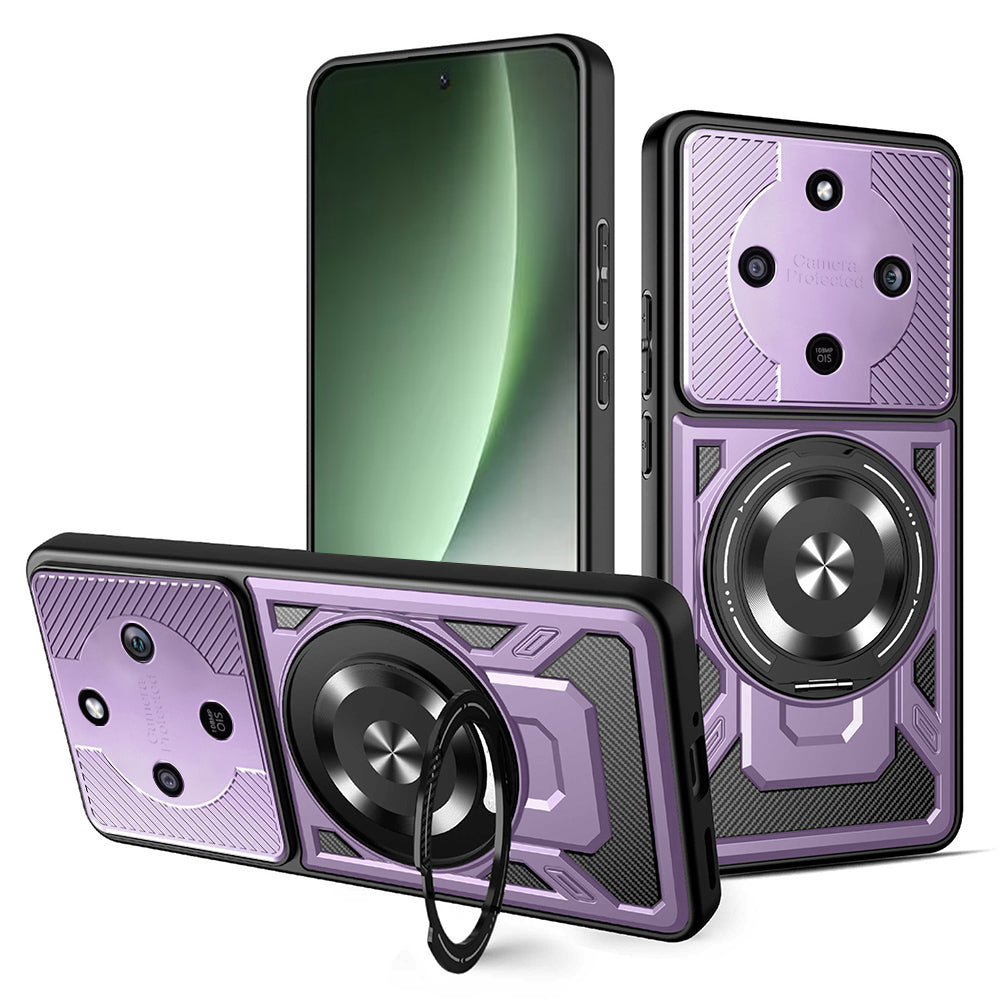 Case for Honor Magic8 Lite, Techsuit, RuggedCam, Purple