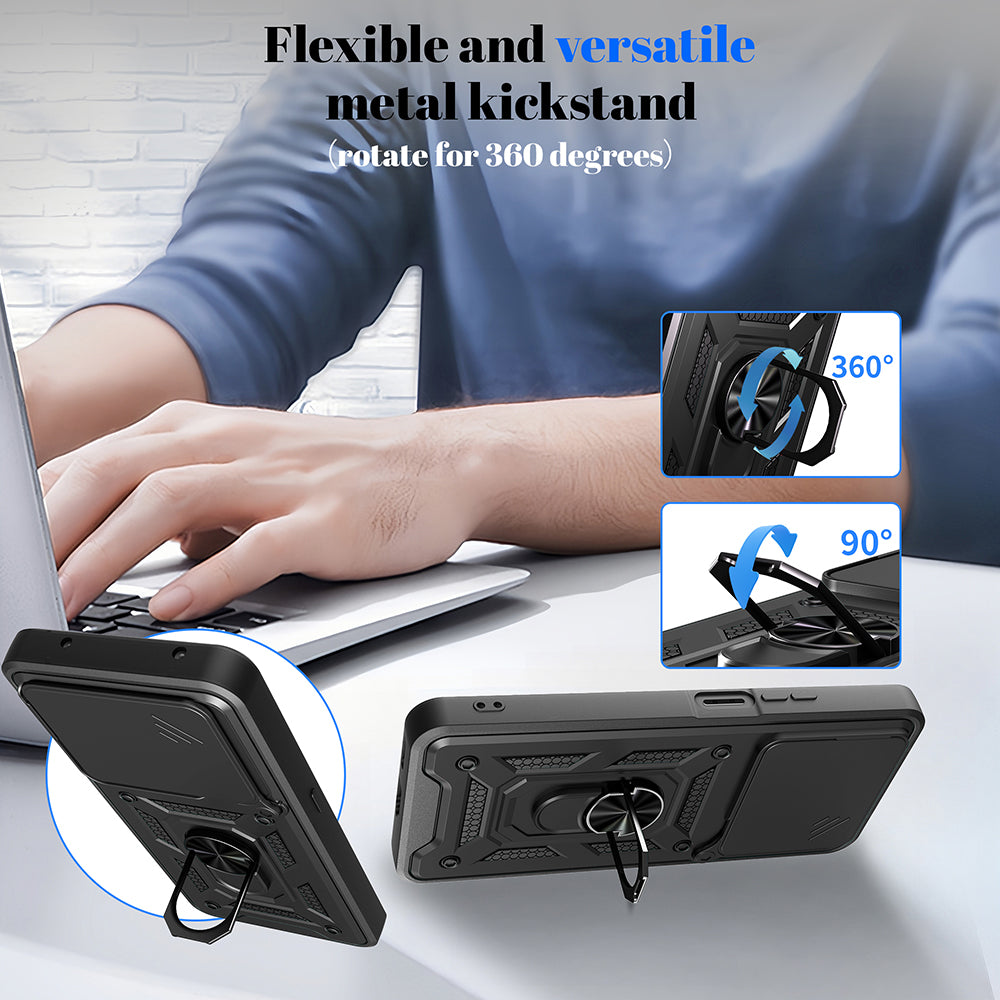 Case for Honor X5c Plus, Techsuit, CamShield, Rose Gold