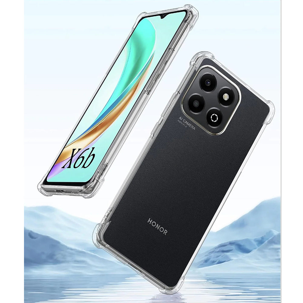 Case for Honor X6b, Techsuit, Shockproof Clear, Transparent