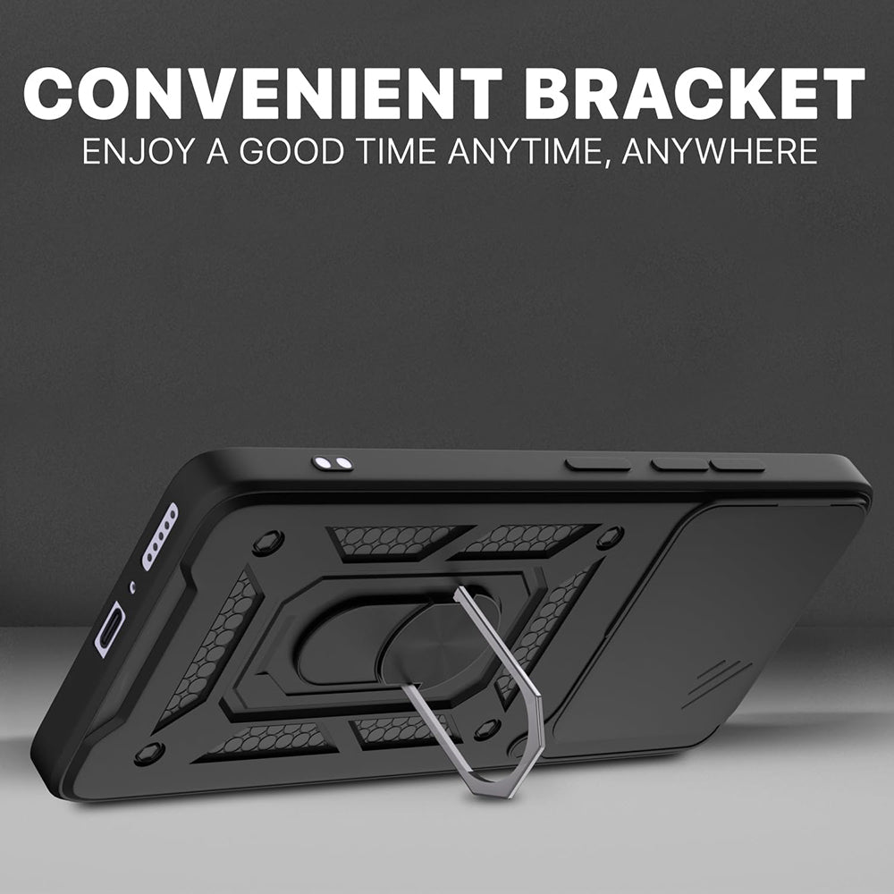 Case for Honor X6c, Techsuit, CamShield, Black