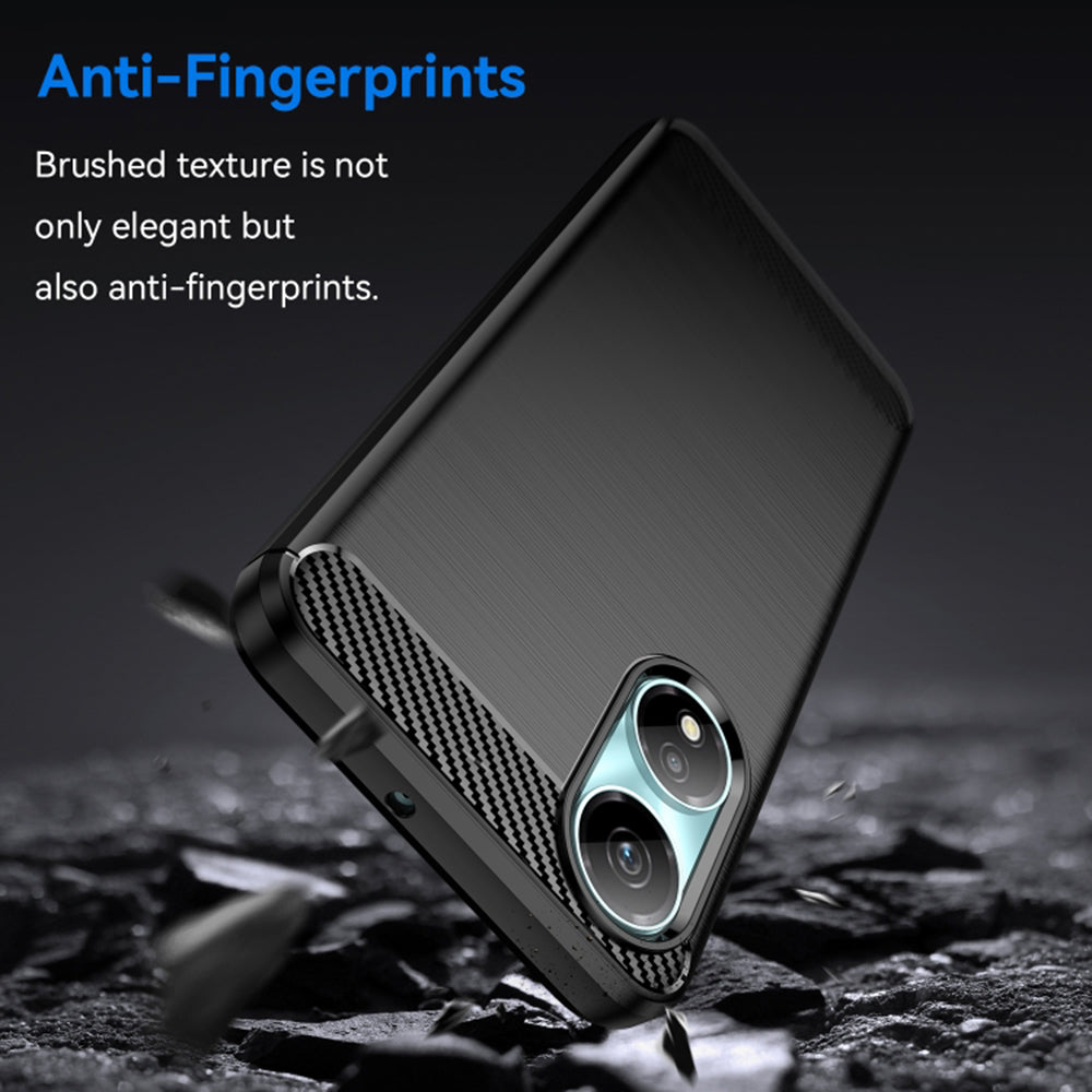 Case for Honor X7b 5G / 90 Smart / X7b 4G, Techsuit, Carbon, Black