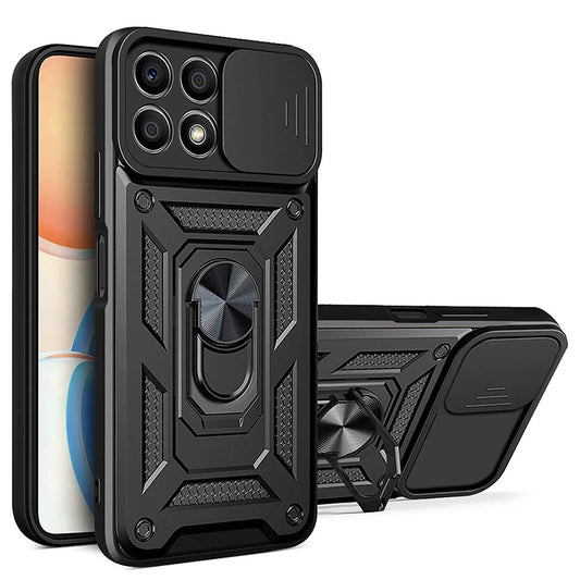 Case for Honor X8a, Techsuit, CamShield, Black