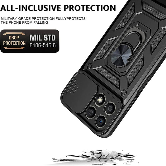Case for Honor X8a, Techsuit, CamShield, Black