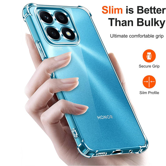 Case for Honor X8a, Techsuit, Shockproof Clear, Transparent
