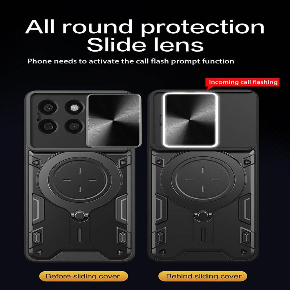 Case for Honor X8c, Techsuit, CamGuard Pro, Black