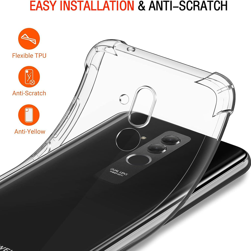 Case for Huawei Mate 20 Lite, Techsuit, Shockproof Clear, Transparent