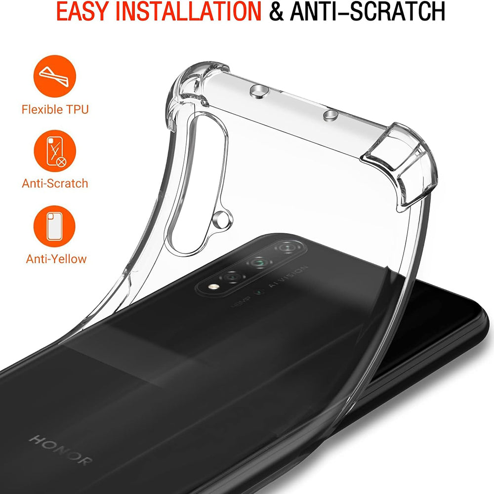 Case for Huawei nova 5T / Honor 20, Techsuit, Shockproof Clear, Transparent