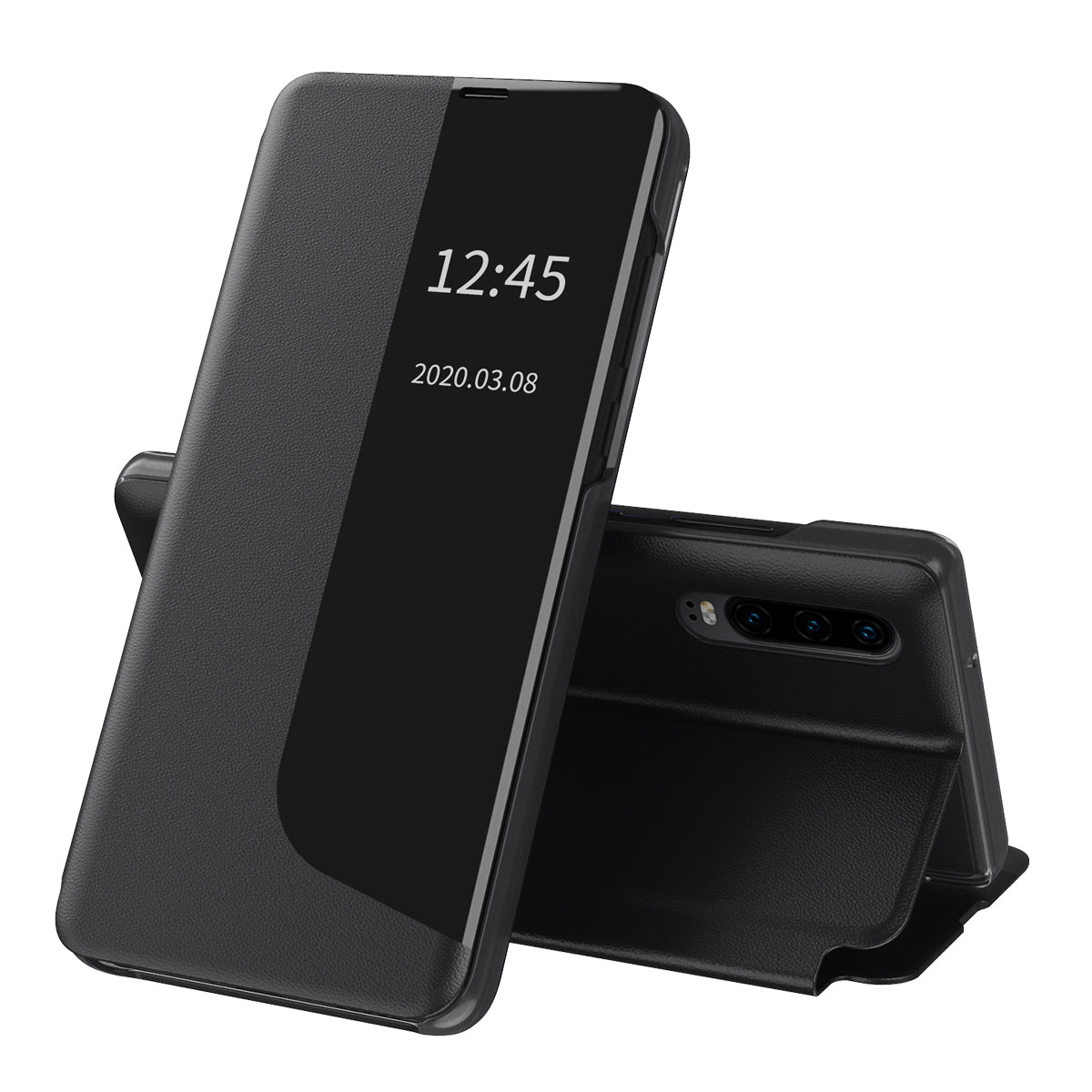 Case for Huawei P30, Techsuit, eFold, Black