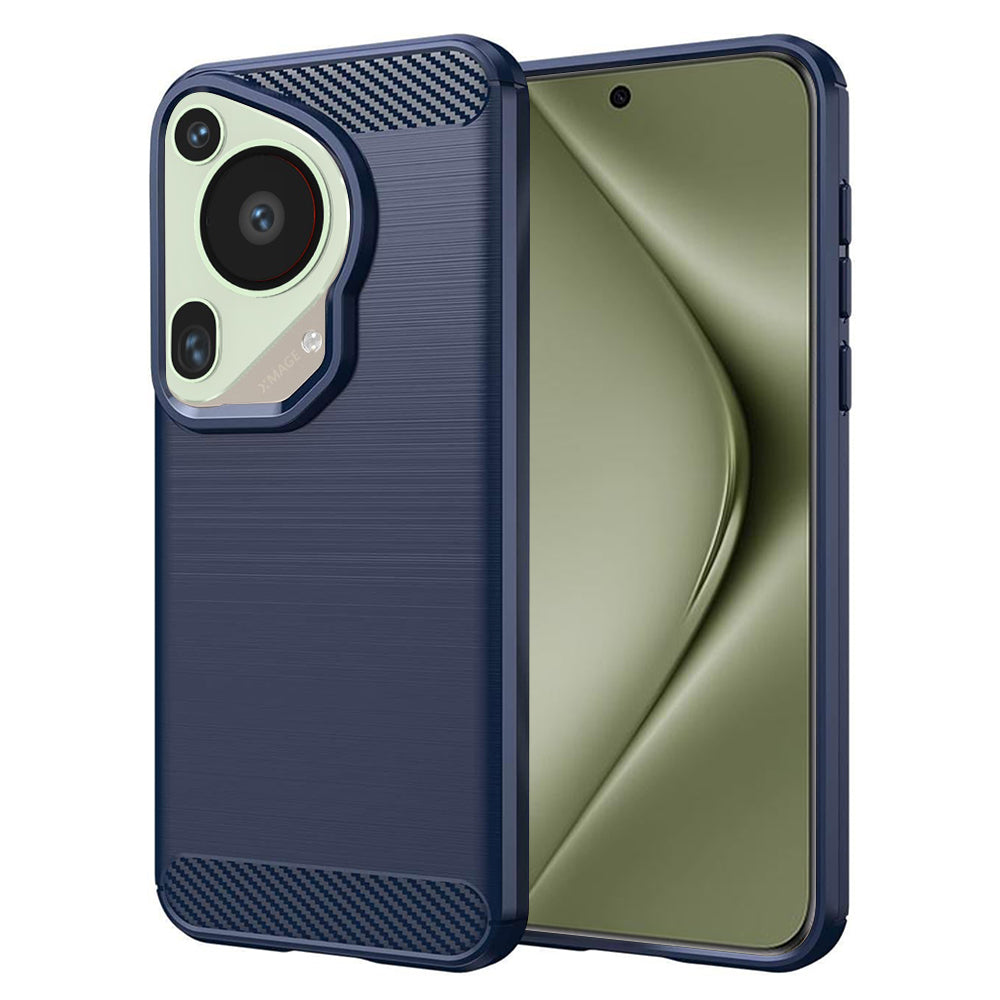 Case for Huawei Pura 70 Ultra, Techsuit, Carbon, Blue
