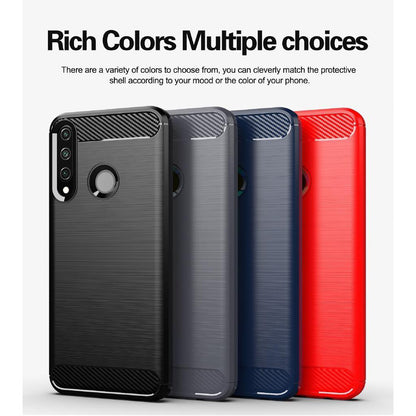 Case for Huawei Y6p, Techsuit, Carbon, Black