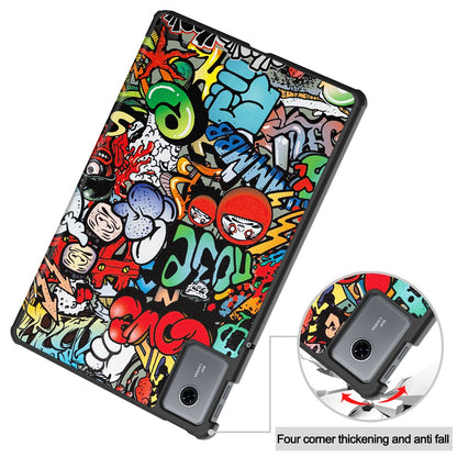 Case for Lenovo Idea Tab Plus, Techsuit, FoldPro Urban Vibe, Multicolor