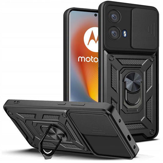 Case for Motorola Edge 50 Fusion, Tech-Protect, CamShield Pro, Black 