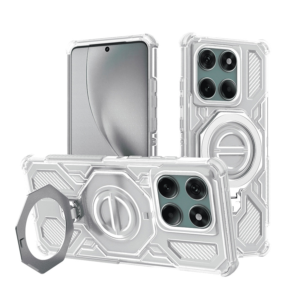 Case for Motorola Edge 60 Pro, Techsuit, Carbon Shield Pro, White