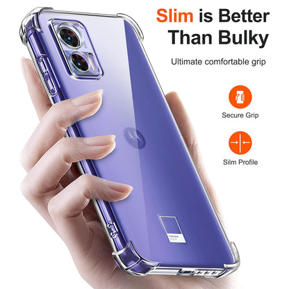 Case for Motorola Edge 30 Neo, Techsuit, Shockproof Clear, Transparent