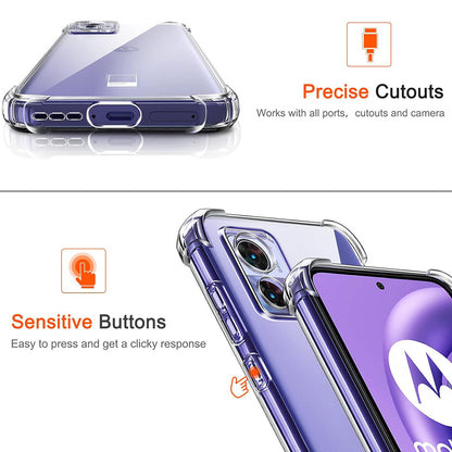 Case for Motorola Edge 30 Neo, Techsuit, Shockproof Clear, Transparent