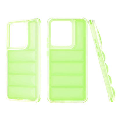 Case for Motorola Edge 50 Pro, Techsuit, Wave Shield, Green