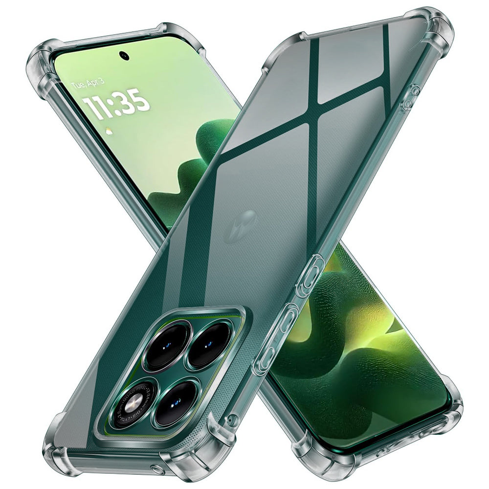 Case for Motorola Edge 70 Fusion, Techsuit, Shockproof Clear, Smoke
